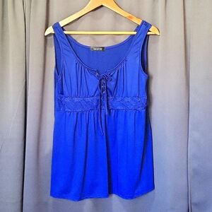 FEE ET RIT WOMEN'S COBALT BLUE TANK. XL